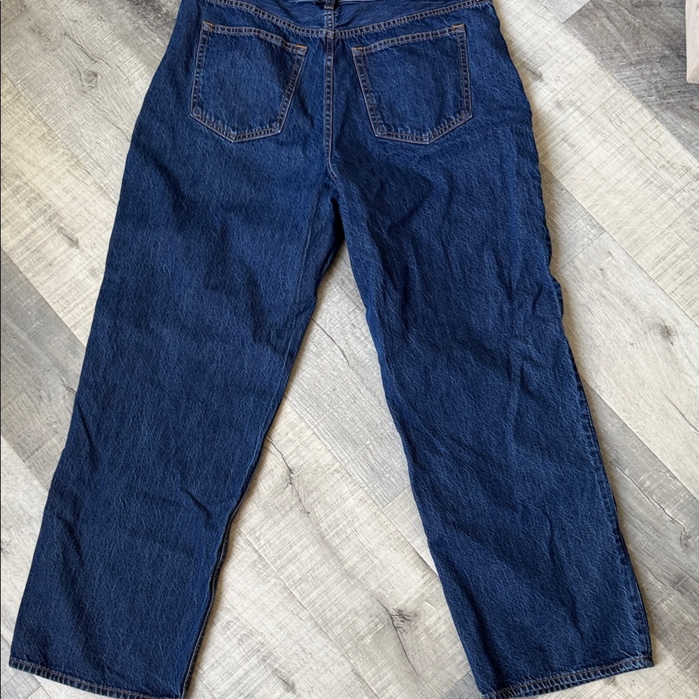 Abercrombie & Fitch the loose high-rise jeans size 32 in Deep Blue - Picture 6 of 7